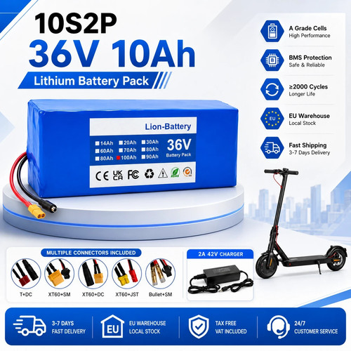 36v 10ah 360wh ionen - 36v,