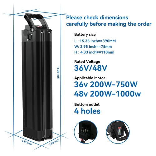 Bike akku 36v 48v 13ah - akku, 750w